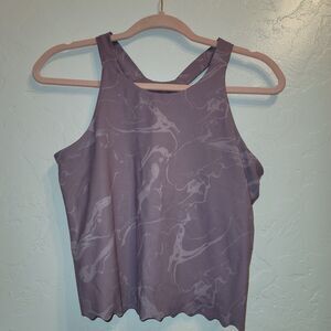 All in Motion Girls Sz XXL 18 Purple Racerback Athletic Tank Top Scallop Hem